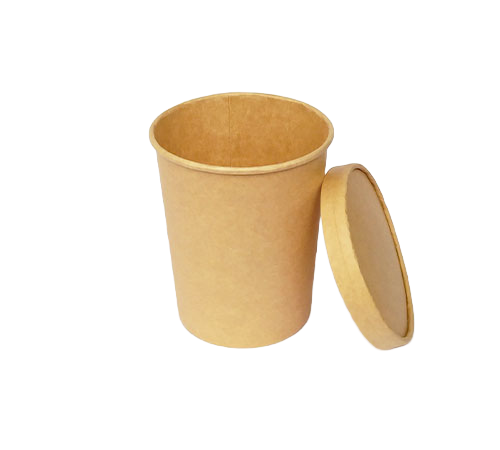 Brown Paper Container – Eco-Friendly 1000 ml
