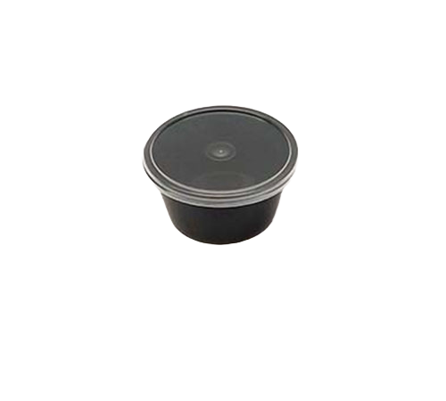 Black Round Container – Compact & Stylish Storage Solution 50 ml