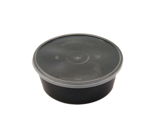 Black Round Container – Compact & Stylish Storage Solution 300 ml