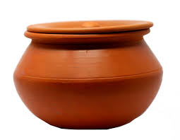 Earthen Handi with Lid 1 KG – Traditional Clay Cooking Pot