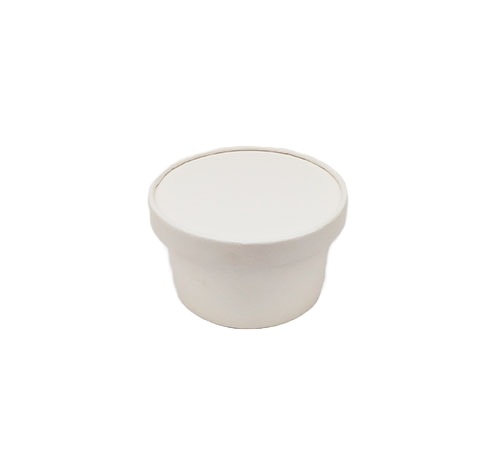 350 ml White Round Paper Container – Eco-Friendly & Sturdy Food Packaging